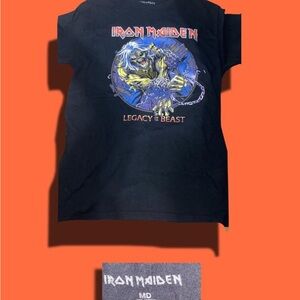 Iron Maiden Black Short Sleeve Tee